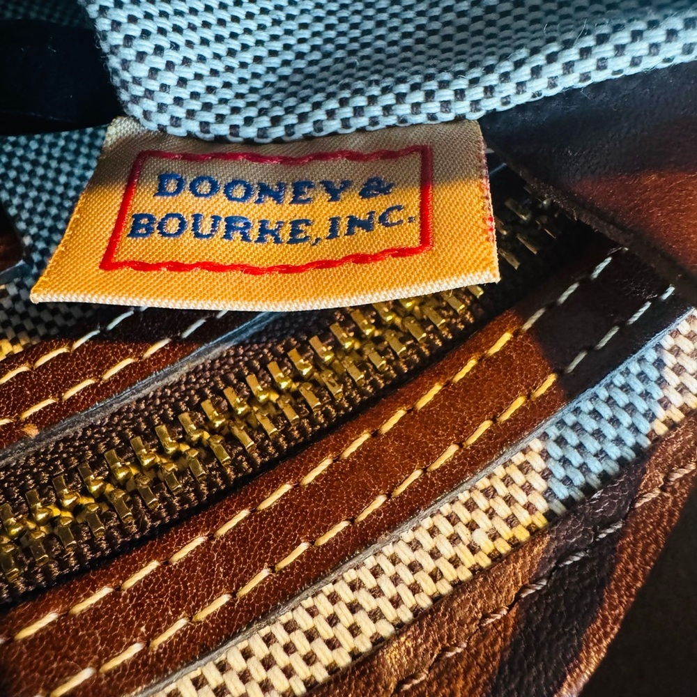 Dooney & Bourke Rich Brown Leather Crossbody Bag - Picture 8 of 14